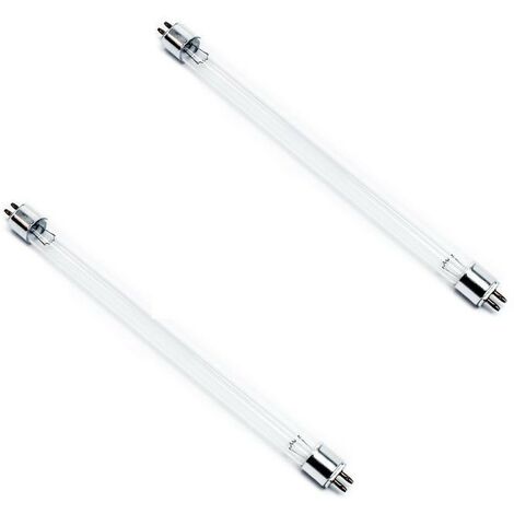2 Ampoules UVC 6W Stérilisateur - Clarificateur Tube T5, Néon Fin