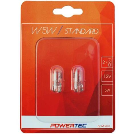 2 Ampoules W2.1x9.5d W5w T10 12v 5w