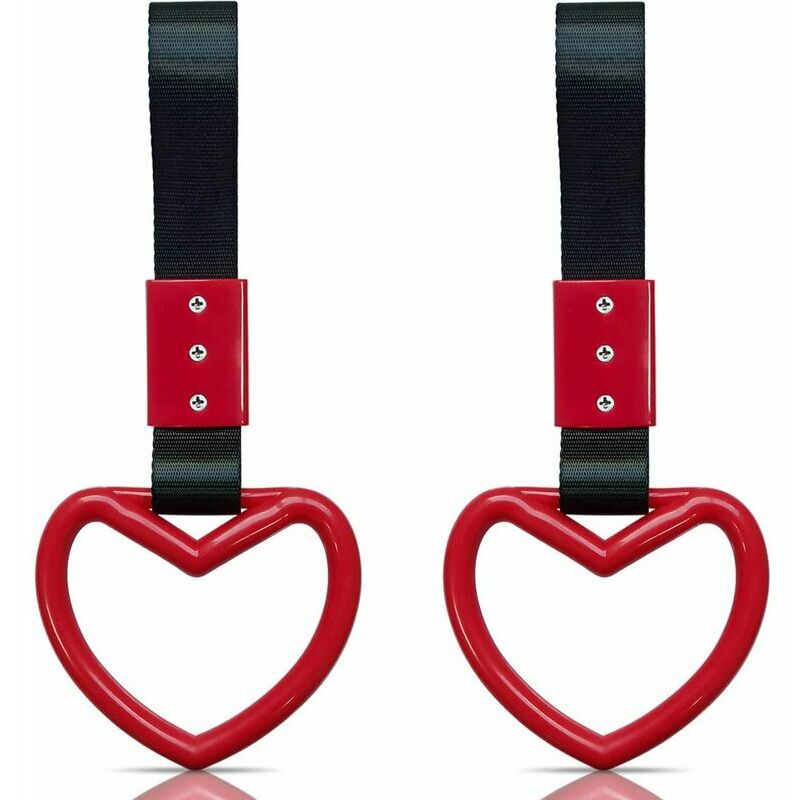 FVO - 2 anelli a forma di cuore per auto con