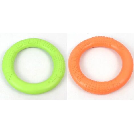 2 anneaux d'entraînement pour chiens pour les outils de remorquage flottants et les outils de jeu interactifs Frisbee pour la condition physique extérieure, Eva flottant PET anneaux d'entraînement int