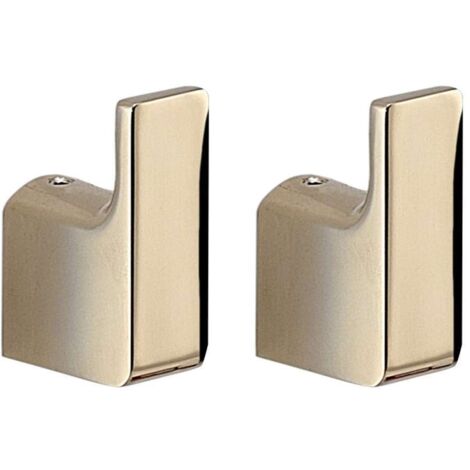 2 Appendiabiti da muro in ottone e Cromall PI27 Gedy serie PIRENEI Oro