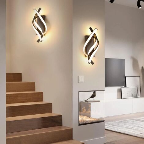 2 Applique LED Moderne – Lampada da Parete Spirale Interno