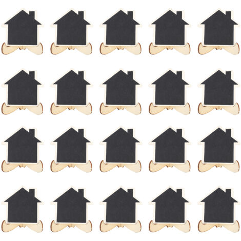 2 Ardoises Miniatures en Bois pour Noms d'Invités - Cartes de Place Créatives pour Événements