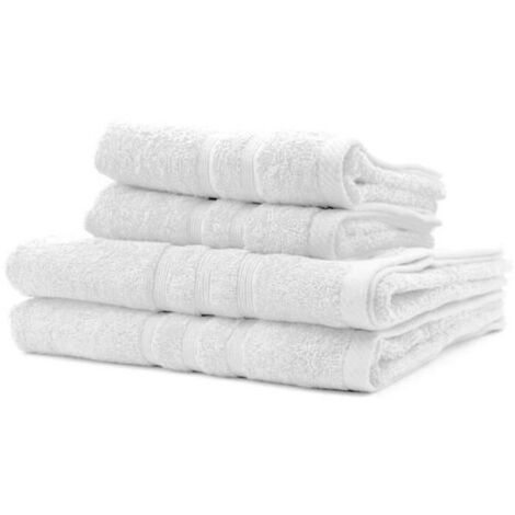 2 Asciugamani da bagno TODAY 50x90 + 2 Teli da bagno 70x130 cm 100% Cotone - Creta
