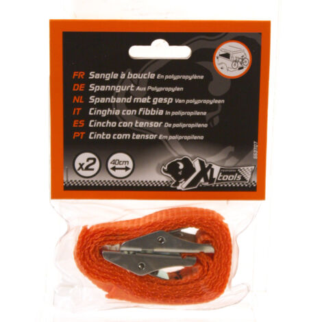 2 attaches a boucle metallique 40cm