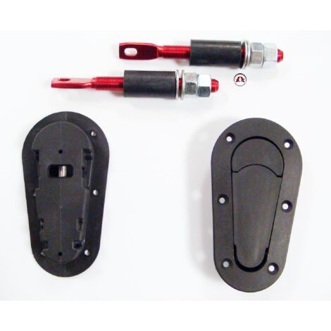 2 attaches capot encastrable sans clef
