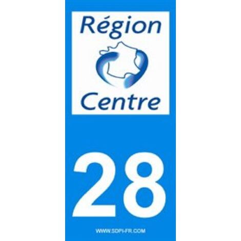 2 autocollants Region Departement 28