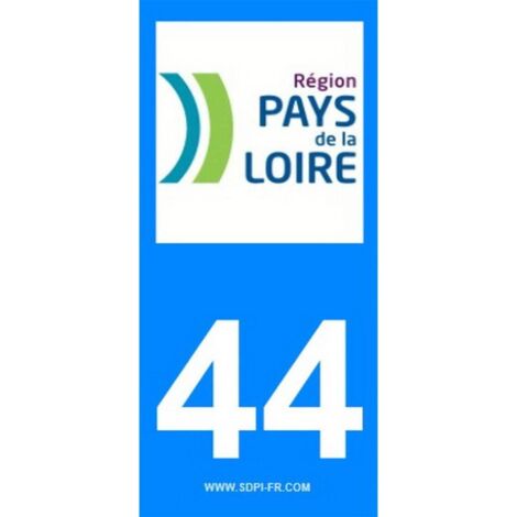 2 autocollants Region Departement 44