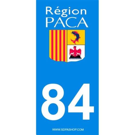 2 autocollants Region Departement 84