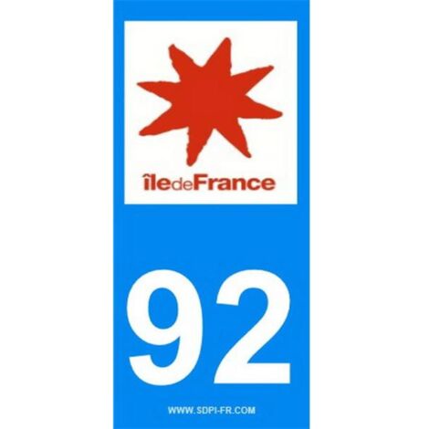 2 autocollants Region Departement 92