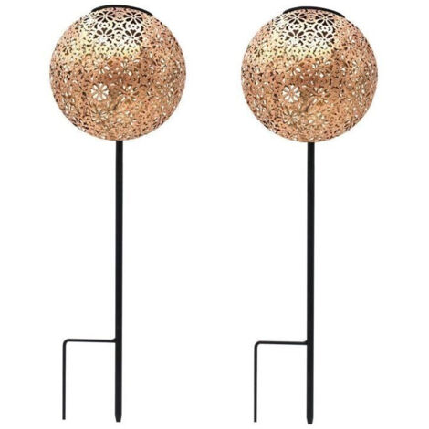 2 Balises solaires à planter AGADIR H45cm