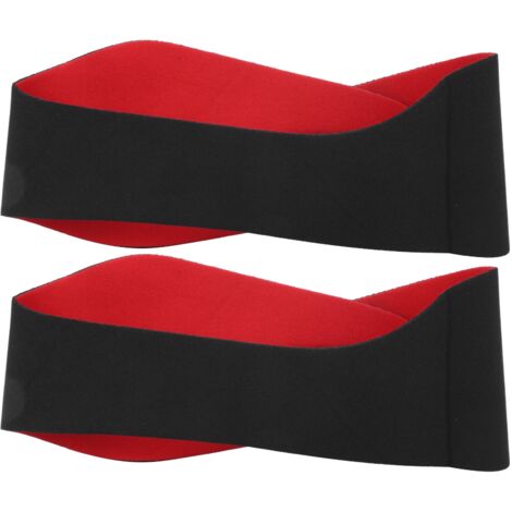 2 bandeaux aquatiques imperméables pour le sport, natation, yoga - protection des oreilles et maintien des cheveux - Noir