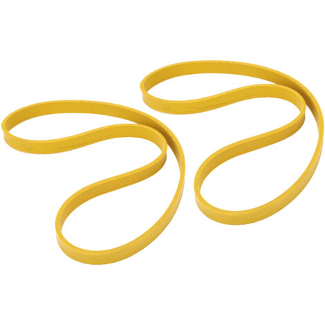 2 Bandes de Roulement en Caoutchouc Anti-Vibration pour Scie Circulaire 10", Réduction du Bruit, Couleur Jaune