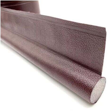 2 bandes d'étanchéité marron pour bas de porte, isolation phonique, espace de pare-brise, isolation thermique, bandes anti-poussière et anti-insectes