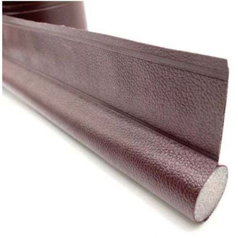 2 bandes d'étanchéité marron pour bas de porte, isolation phonique, espace de pare-brise, isolation thermique, bandes anti-poussière et anti-insectes