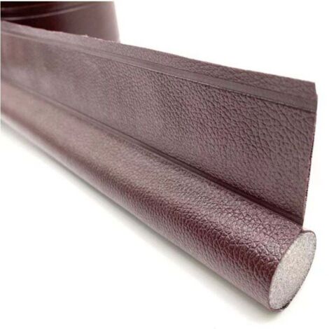 2 bandes d'étanchéité marron pour bas de porte, isolation phonique, espace de pare-brise, isolation thermique, bandes anti-poussière et anti-insectes