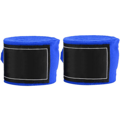 2 Bandes Élastiques 2,5m pour Boxe, Muay Thai, MMA et Taekwondo - Bleu