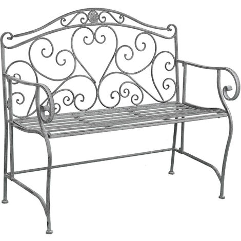 2-banquette jardin extérieur avec structure tachée en acier inoxydable et élite du jardin décoré