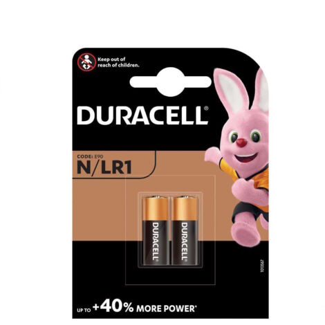 2 Batterie Duracell Alkalina 1,5 V N Mn9100 Lr1 Kn Batteria Alkaline Telecomando