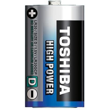 2 Batterien Toshiba High Power D LR20 Mono