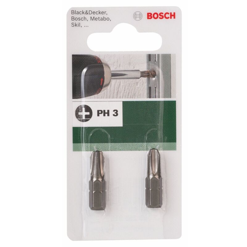 Set di 2 punte cacciaviti PH3 25 mm 2609255915 - Bosch