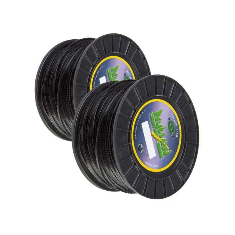 2 bobine fil nylon cranté Nylsaw 3,5 mm x 97 m