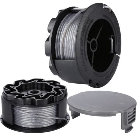 2 bobines de fil pour BOSCH UniversalGrassCut 18/18-26/18-260 F016800570 avec couvercle, 6m de fil diamètre 1,6mm