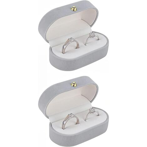 2 boîtes de décoration (gris clair),