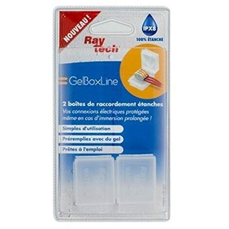 2 BOITIERS ÉTANCHES GELBOX MÉDIUM 30X38X26MM RAYTECH 870131
