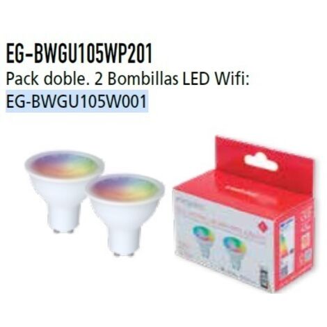 2 BOMB WIFI GU10 5W 400LM RGB+CCT ENERGEEKS EG-BWGU105WP201