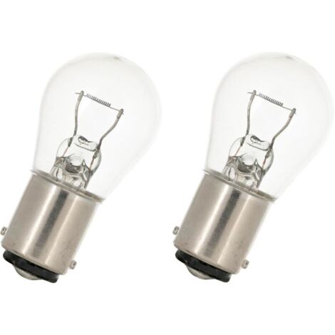 2 bombillas BA15D de 15 W y 6 V para coche, moto y scooter, para reparación y reemplazo de iluminación.