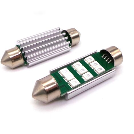 2 bombillas LED SV8.5 12-24 V CANBUS 42 mm