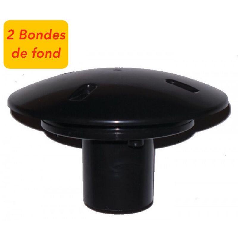 Le Poisson Qui Jardine - 2 Bondes de fond 75 mm pour bassins de jardin et piscine. Qualité, installation facile