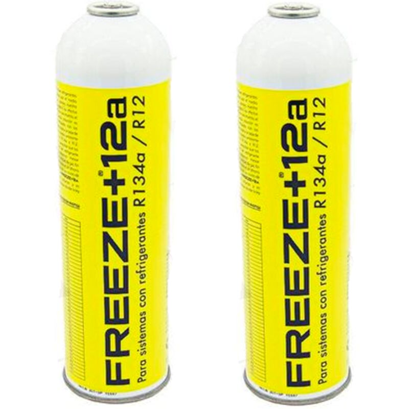 

Reporshop - 2 Botellas Gas Ecologico Refrigerante Freeze +12a 420Gr Organico Sustituto R12, R134A