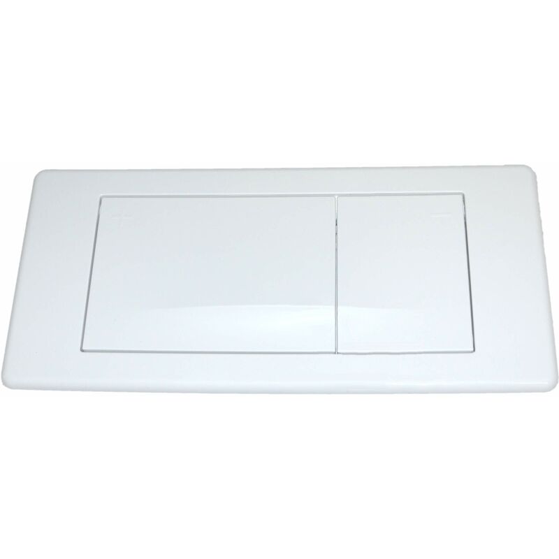 

2 botones + placa de contador, plástico blanco