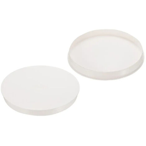 2 bouchons dextrmit de tuyau en PVC 6 pour bricolage blanc