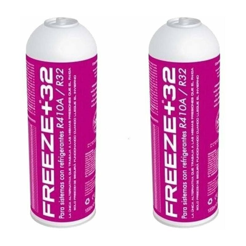 2 Bouteilles de réfrigérant à gaz écologique Freil Organic +32 350gr Substitute R32, R410A