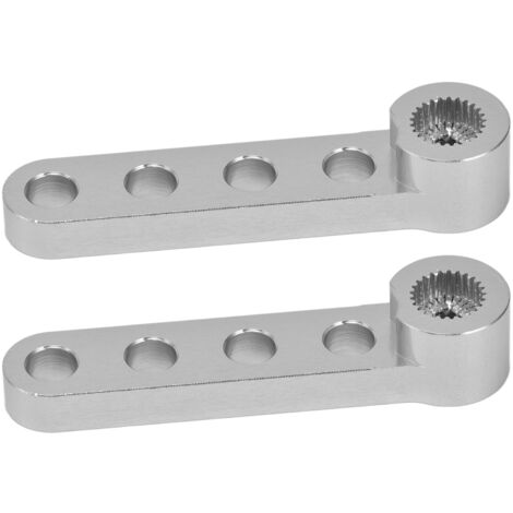2 bras de servo unilatéraux, 25 dents, en alliage d'aluminium, accessoires de connexion