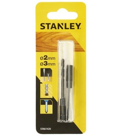 2 BROCAS PILOTO D. 2, 3 MM. EJE 6,35MM - STANLEY BLACK & DECK