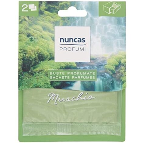 2 Buste Profumate per Cassetti Muschio Nuncas