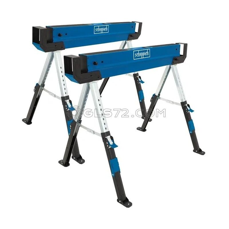 

2 Caballetes Plegables Soporte Universal 2 Piezas Scheppach Mwb600
