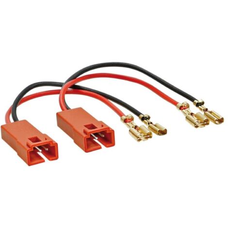 2 Cables adaptateurs haut-parleur compatible avec Fiat Ducato Multipla Punto 2 Scudo Citroen 99 - Peugeot 307
