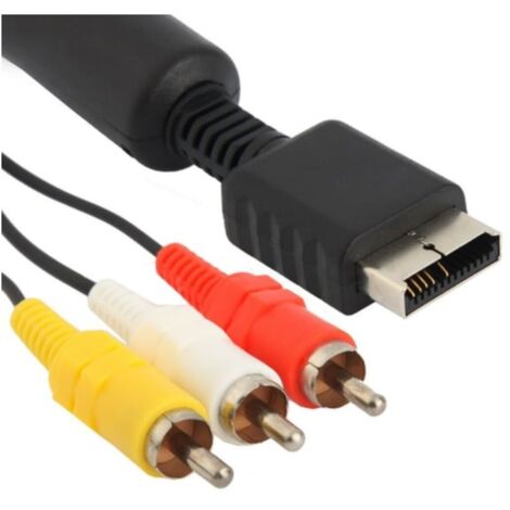 2 câbles AV composites pour consoles PlayStation 3 et PlayStation 2