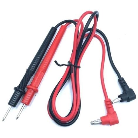 2 Câbles Cordons 10A Testeur Multimètre Standard 1000V 75CM Voltmètre Electricité