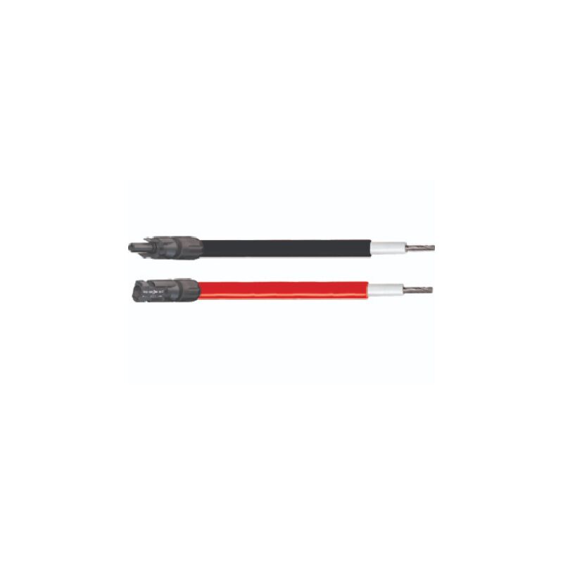 2 cables solaires de 15M noir et rouge 6mm2