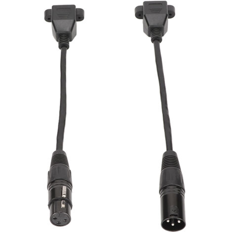 2 câbles XLR3 vers RJ45 3 broches prêts à l'emploi pour bande LED et studio d'enregistrement