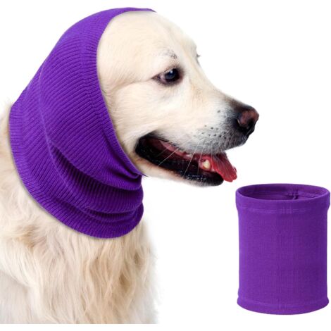 2 cache-oreilles pour chiens, anti-bruit et thermorégulateurs, polyester-coton, taille m (30-51 cm) et l (40-60 cm), usage intérieur/extérieur