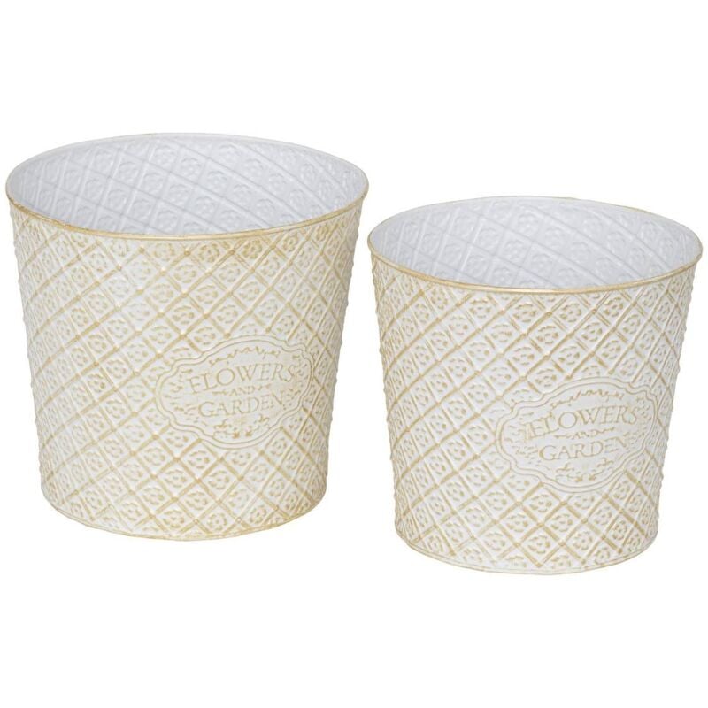 2 cache-pots Tino H20 22cm Atmosphera créateur d'intérieur