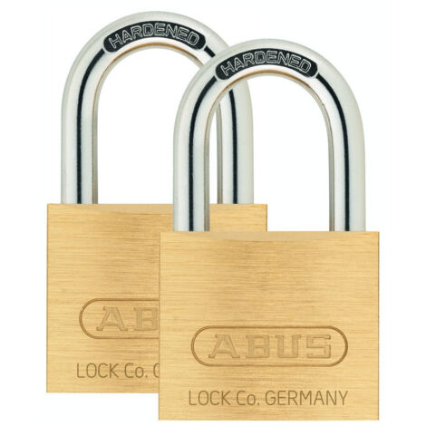2 Cadenas  40mm Laiton Leger  Blist - ABUS