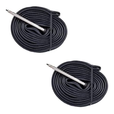 2 CAMERE D'ARIA 700 x 18 / 25C CON VALVOLA PRESTA FRANCESE 60 mm BICI BICICLETTA DA CORSA STRADA FIXED BIKE RUOTA COPERTONE Ecovelo